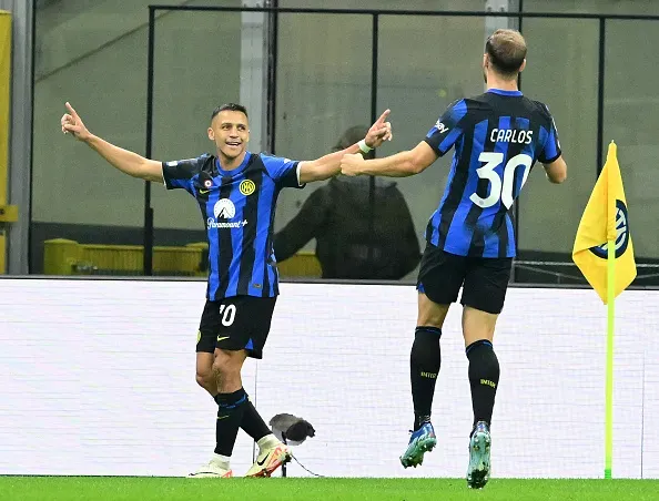 Alexis Sánchez marcó su primer gol desde su regreso al Inter de Milán. Foto: Getty Images.