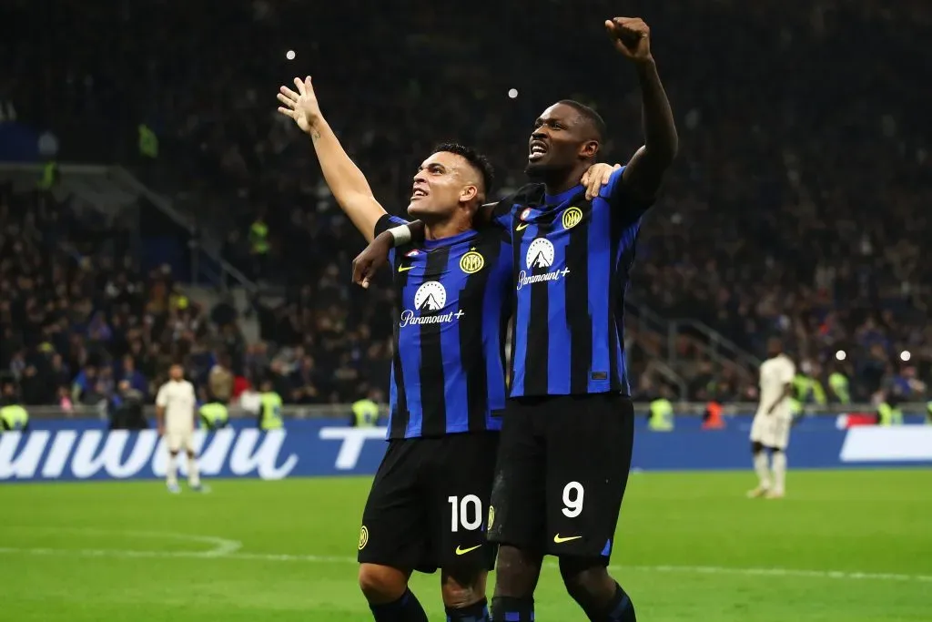 Marcus Thuram fue el héroe del Inter tras marcar el gol del triunfo en los últimos minutos. Foto: Getty Images.