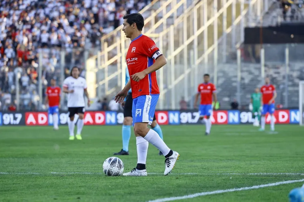 Una foto de la despedida de Matigol en el Monumental. (Marcelo Hernandez/Photosport).