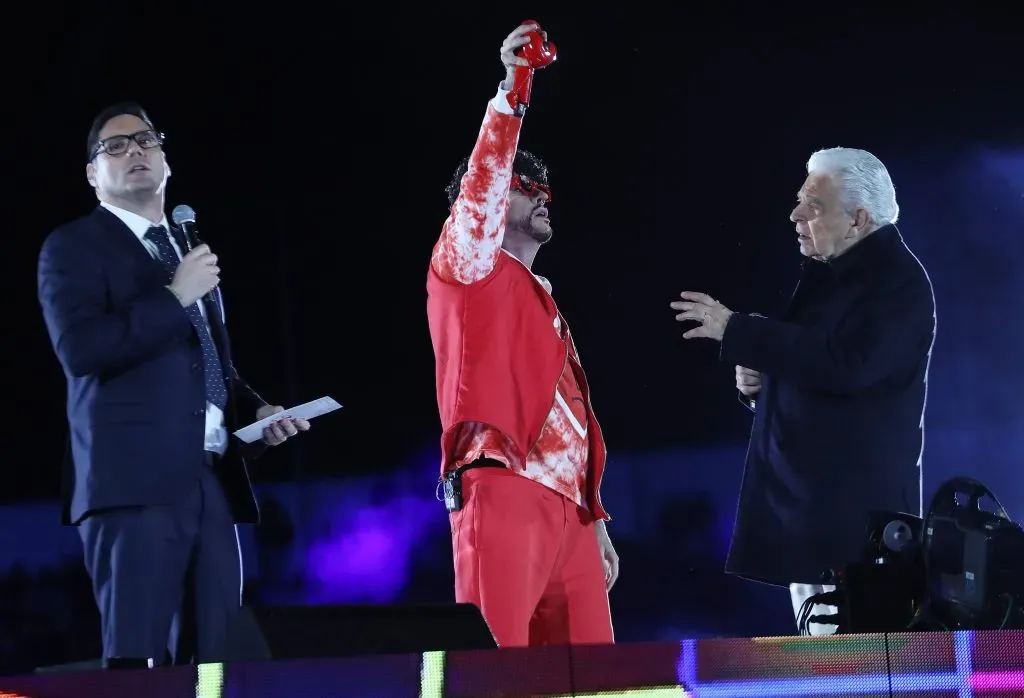 Stefan Kramer imitó a Bad Bunny en el cierre de la Teletón 2022. Imagen: Aton.