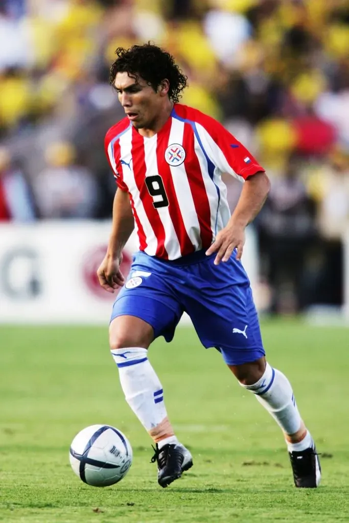 Salvador Cabañas jugó de 2003 a 2010 en la selección de Paraguay (Getty Images)