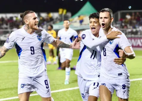 La Nicaragua del Fantasma Figueroa goleó a Barbados y ascendió a la Liga A de la Nations League de Concacaf. Foto: Comunicaciones Nicaragua.