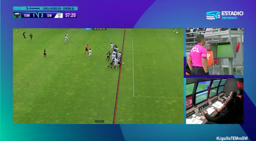 Este es el fuera de juego que le cobró el VAR a Temuco.