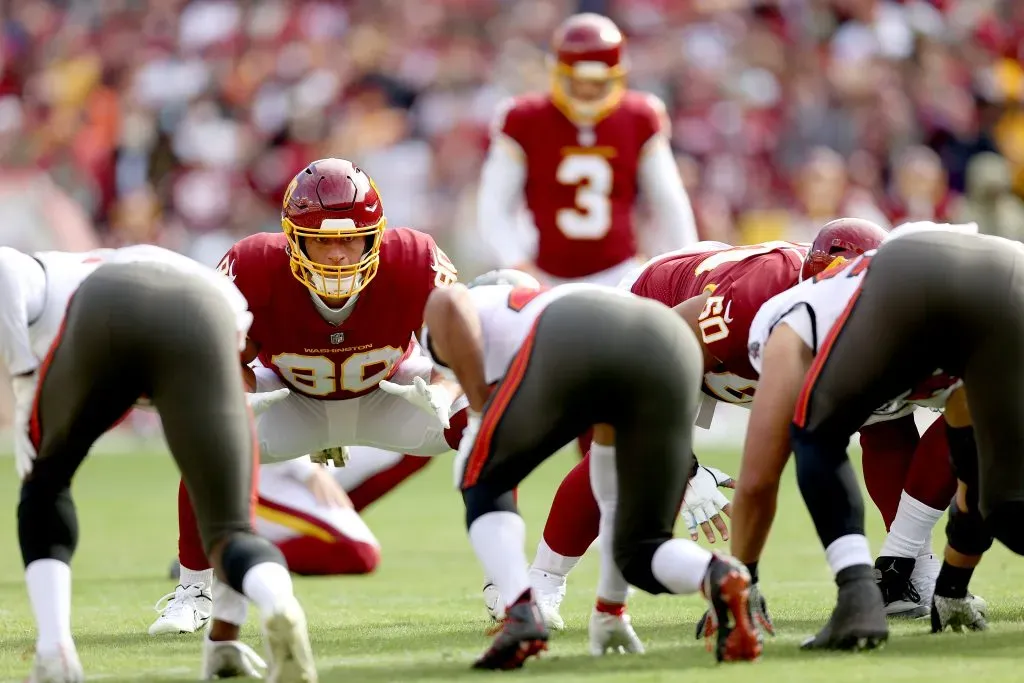 Sammis Reyes (80) busca vivir un nuevo paso por la National Football League en la temporada 2024. | Foto: Getty Images.