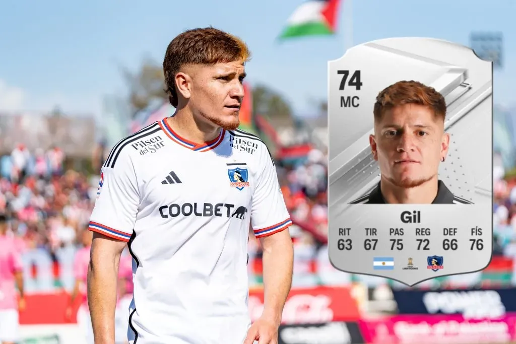 Leonardo Gil es el futbolista de Colo Colo de mejor media en EA Sports FC 24. Foto: Guille Salazar/RedGol-EA Sports.