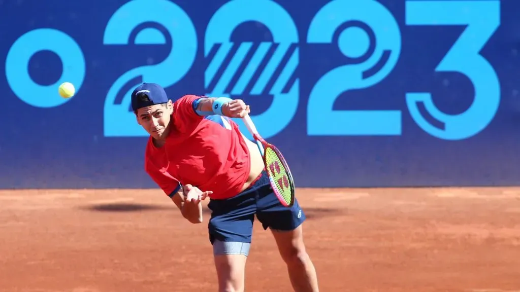 Tabilo ganó medalla de plata en los dobles de Santiago 2023. | Foto: Photosport