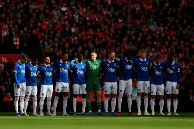 Everton ahora es penúltimo de la Premier League con cuatro puntos tras el castigo recibido. | Foto: Getty Images.