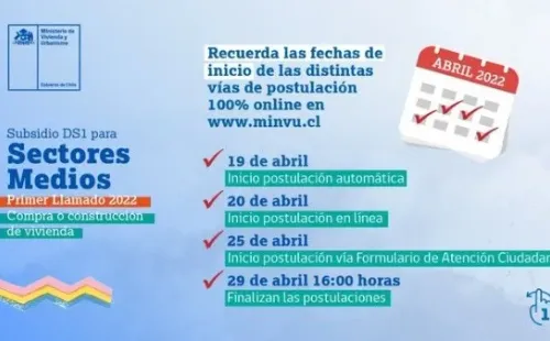 Calendario Subsidio DS1