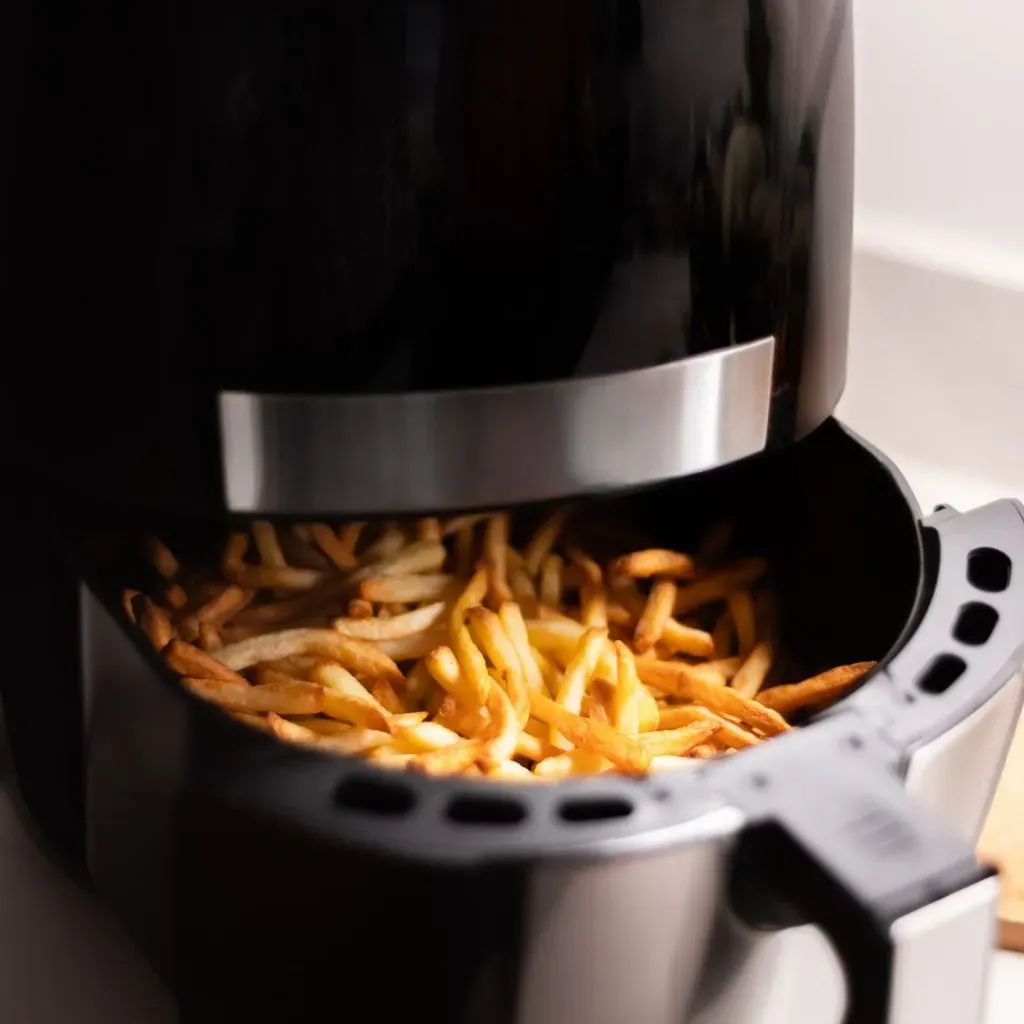 Papas fritas en freidora de aire