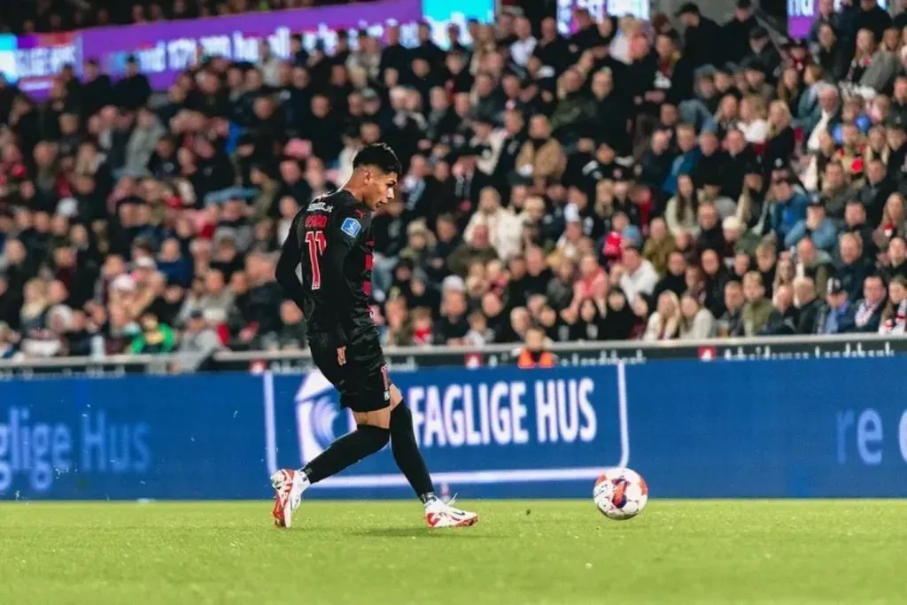 Osorio se adaptó muy rápido al fútbol danés (Foto: Midtjylland)