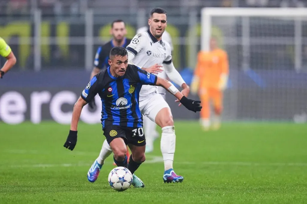 Alexis Sánchez fue titular pero no pudo hacer nada para evitar el empate del Inter. Foto: IMAGO