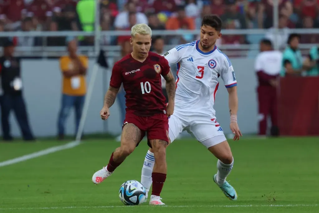 Soteldo fue titular en la victoria de 3-0 de Venezuela sobre Chile. | Foto: Edilzon Gamez/Getty Images