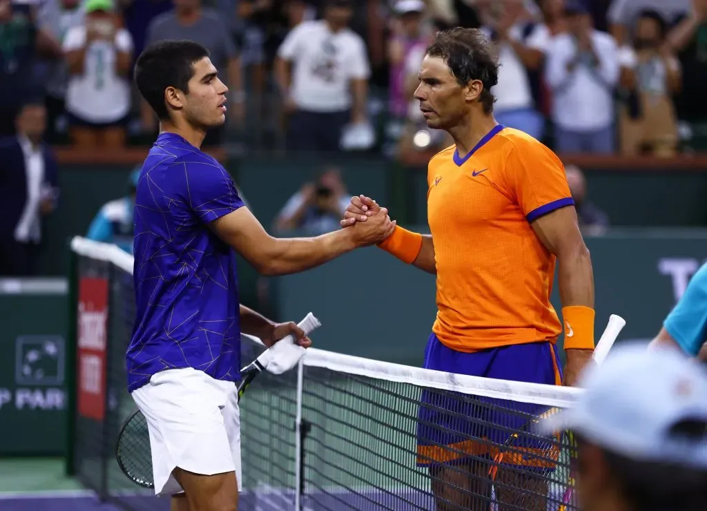 Rafael Nadal chocará con Carlos Alcaraz en una exhibición en Las Vegas. | Foto: Clive Brunskill/Getty Images