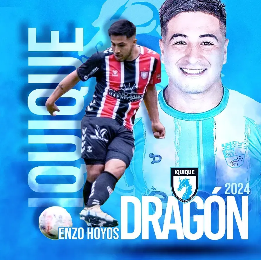 Enzo Hoyos llega desde Bulgaria a los Dragones Celestes. Foto: Comunicaciones Deportes Iquique.