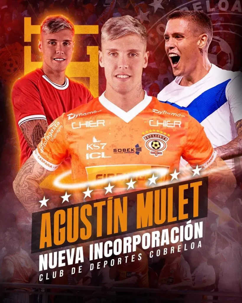 El argentino Agustín Mulet es la 11° incorporación de los Loínos. Foto: Comunicaciones Cobreloa.