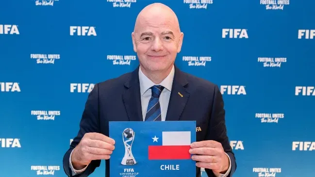 Gianni Infantino hace público el Mundial Sub 20 en Chile para 2025.
