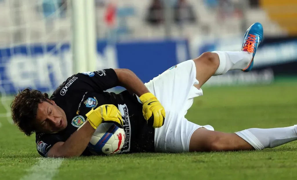 Jorge Broun en acción como golero de Deportes Antofagasta. (Martin Thomas/Photosport).