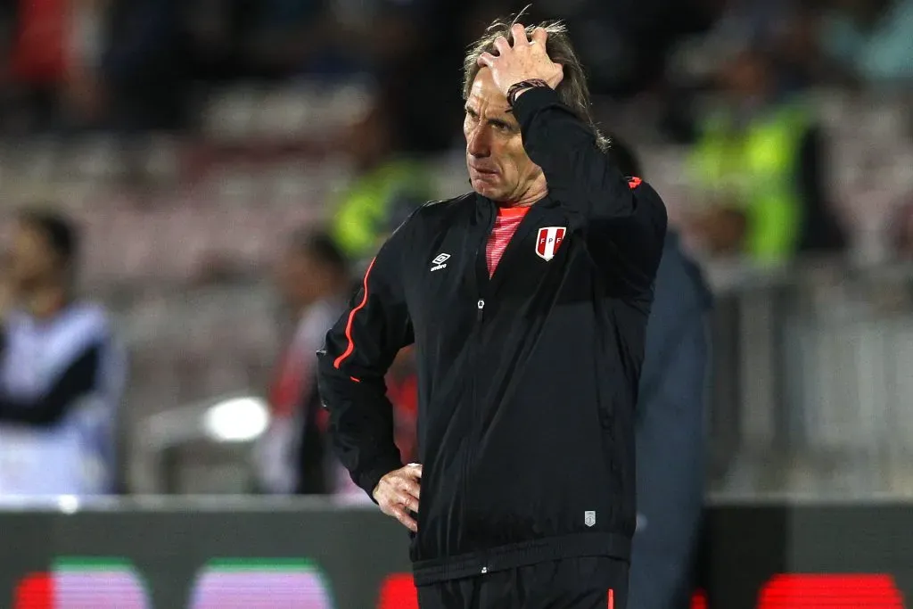 Ricardo Gareca en la selección de Perú. (Marcelo Hernandez/Photosport).