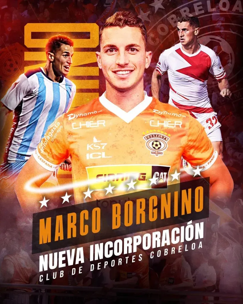 El anuncio de Marco Borgnino | Crédito: Cobreloa