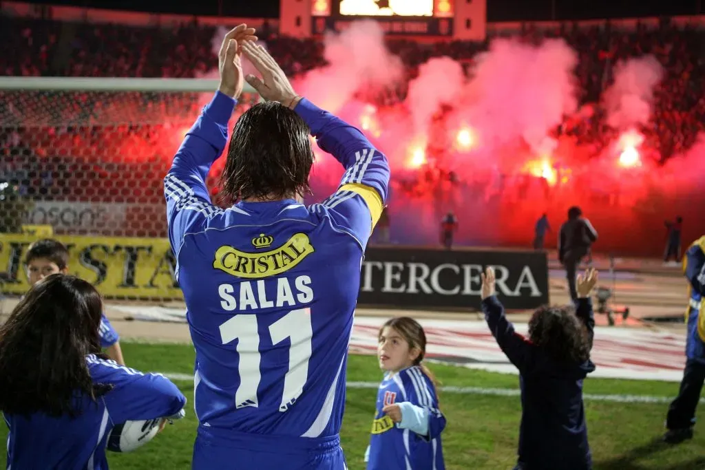Marcelo Salas y una ovación que se repitió cada vez que salió a la cancha con los colores del Bulla | Photosport