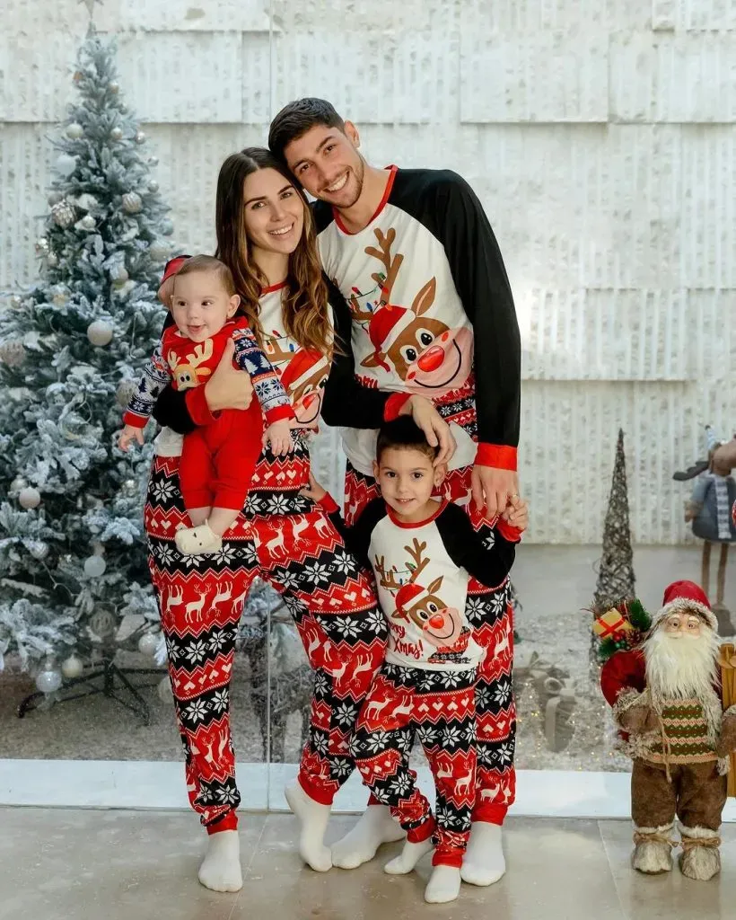 Federico Valverde empijamados en esta Navidad