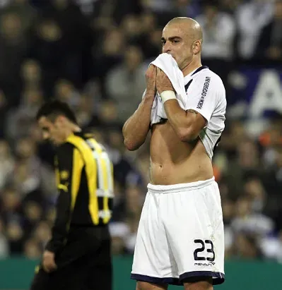 El momento posterior al penal de Silva ante Peñarol. (Getty Images).
