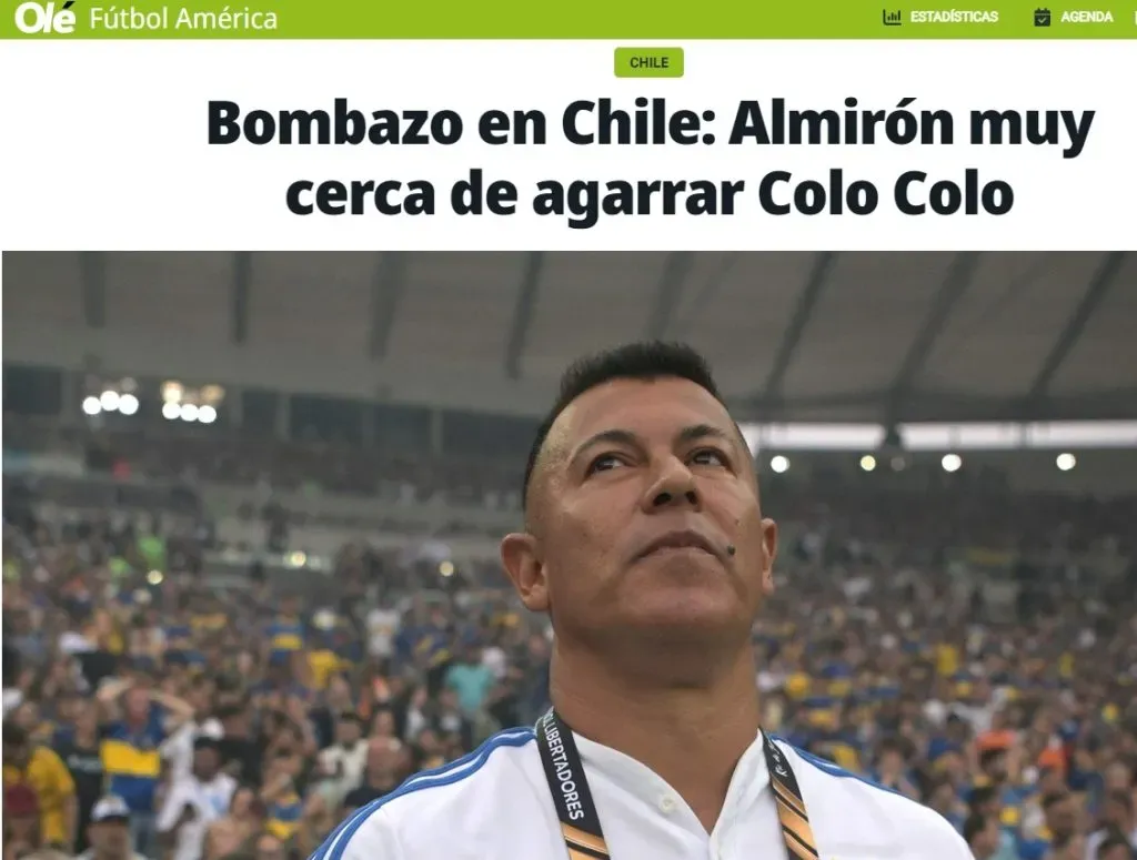 En Argentina hacen eco de la posible llegada de Almirón a Colo Colo