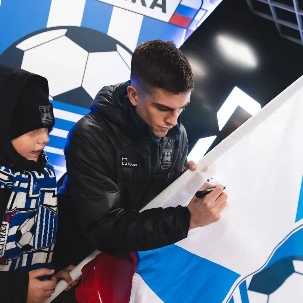 Soto llegó a mediados del 2023 al FC Baltika en Rusia, pese a que estaba en negociaciones con la UC. | Foto: Baltika Kaliningrad