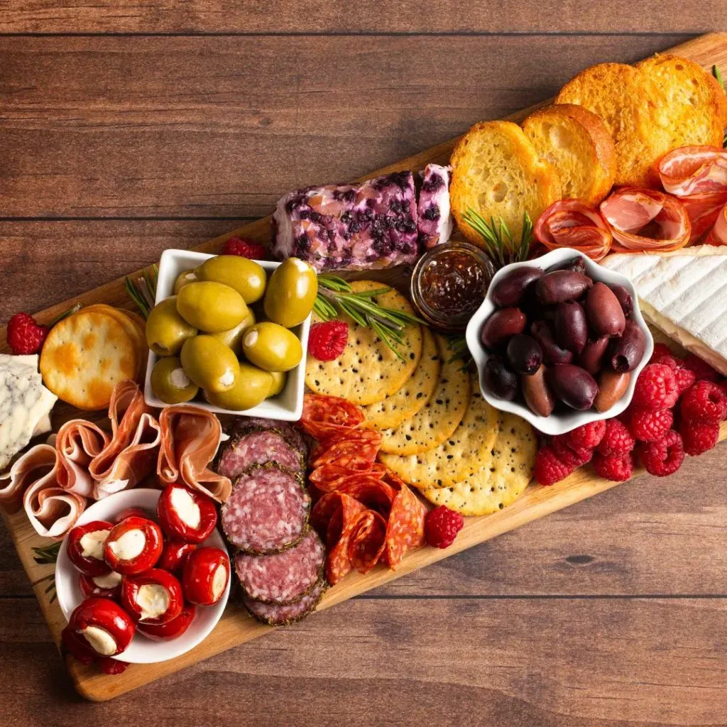 Tabla de picoteo salada