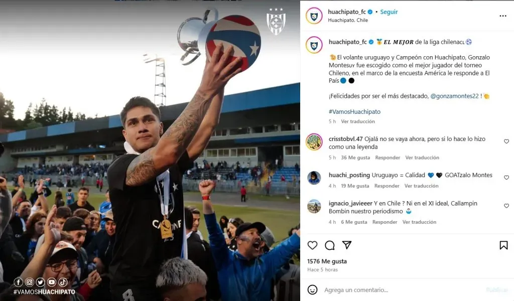 La publicación de Huachipato tras recibir importante premio