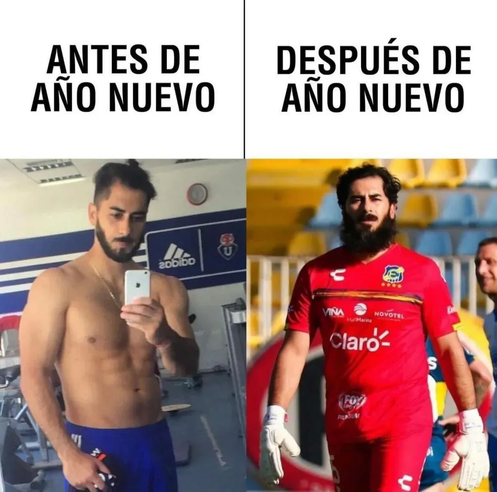 El meme que le hicieron a Herrera en fin de año. | Foto: Instagram @momentostst
