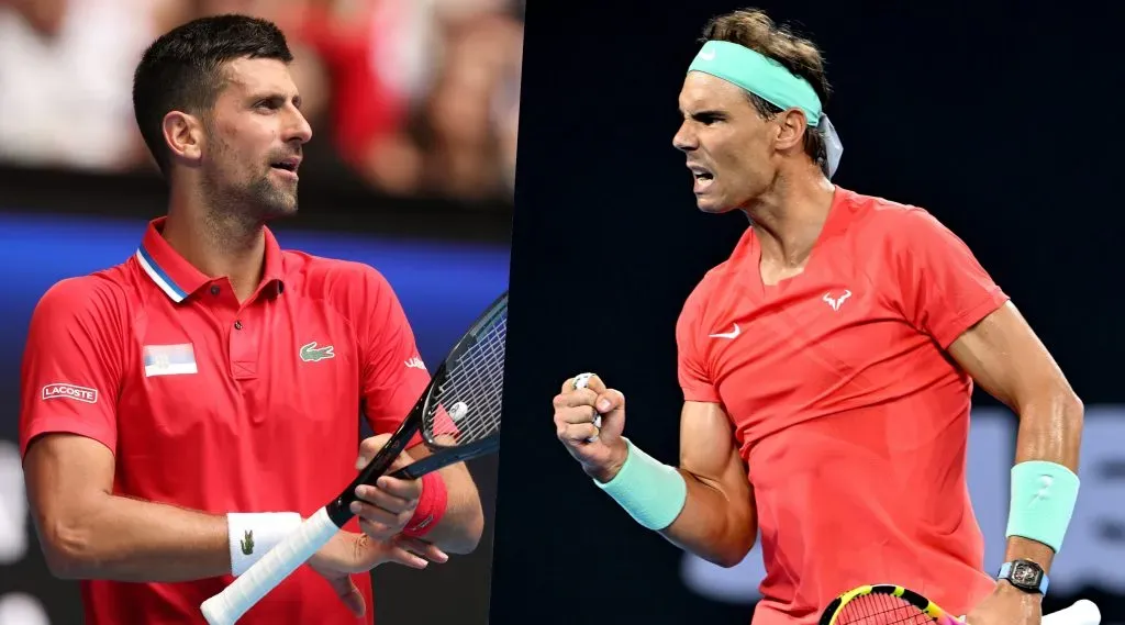 La rivalidad deportiva entre Rafael Nadal y Novak Djokovic es una de las más importantes en la historia del tenis. | Foto: Getty