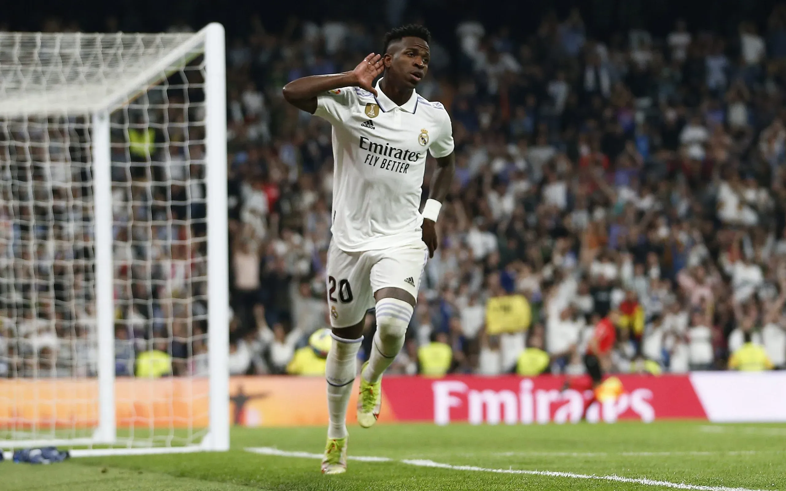 Vinicius Jr. celebrando su gol frente a Villareal, partido válido por LaLiga 2023