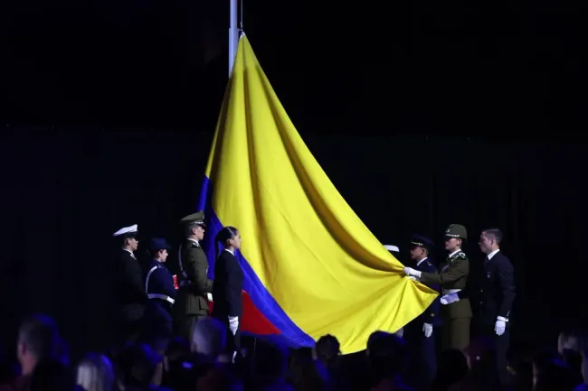 Colombia incluso fue presentada como la próxima sede de los Panamericanos en la ceremonia de clausura de Santiago 2023. | Foto: Getty Images.