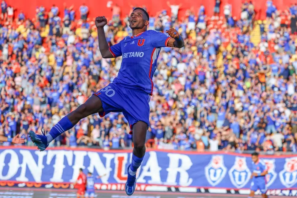 Cristian Palacios anotó diez goles en 26 partidos con Universidad de Chile en el 2023. | Foto: Photosport.
