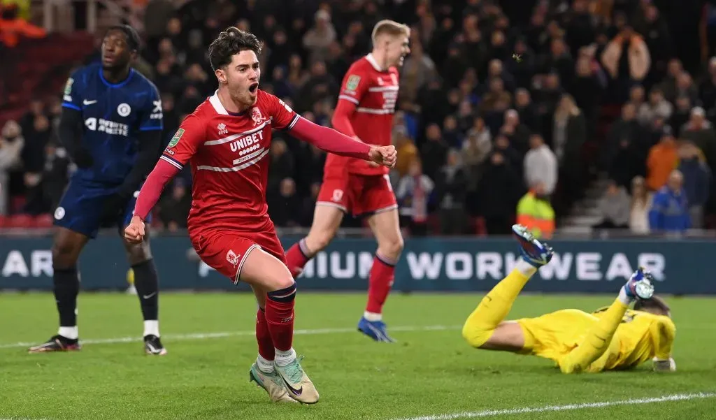 Middlesbrough derrotó al Chelsea y quedó a un paso de la final de la Copa de la Liga de Inglaterra. Foto: Getty Images.