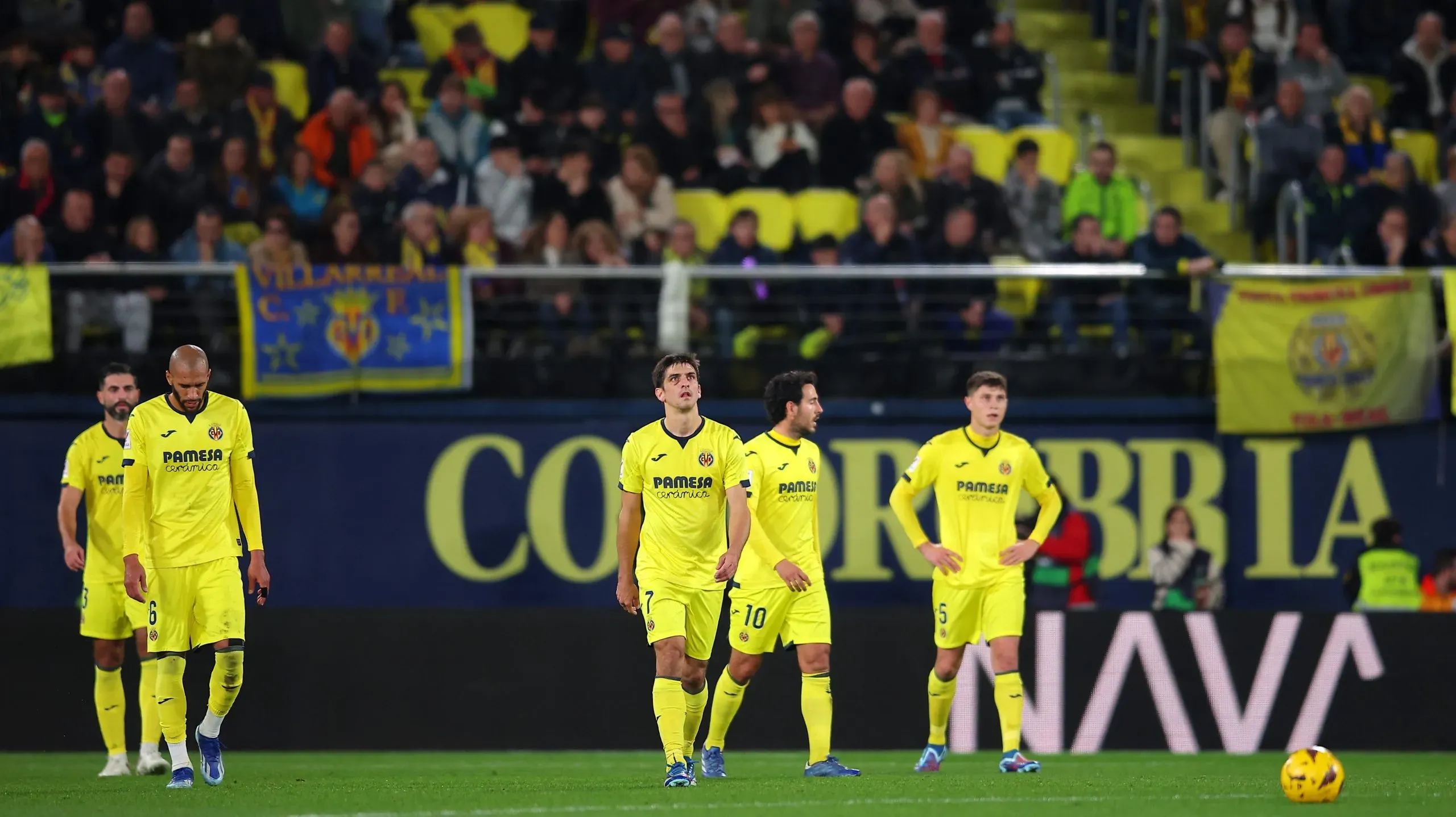 Villarreal en la derrota de local por 3-0 frente a la Real Sociedad hace pocas semanas