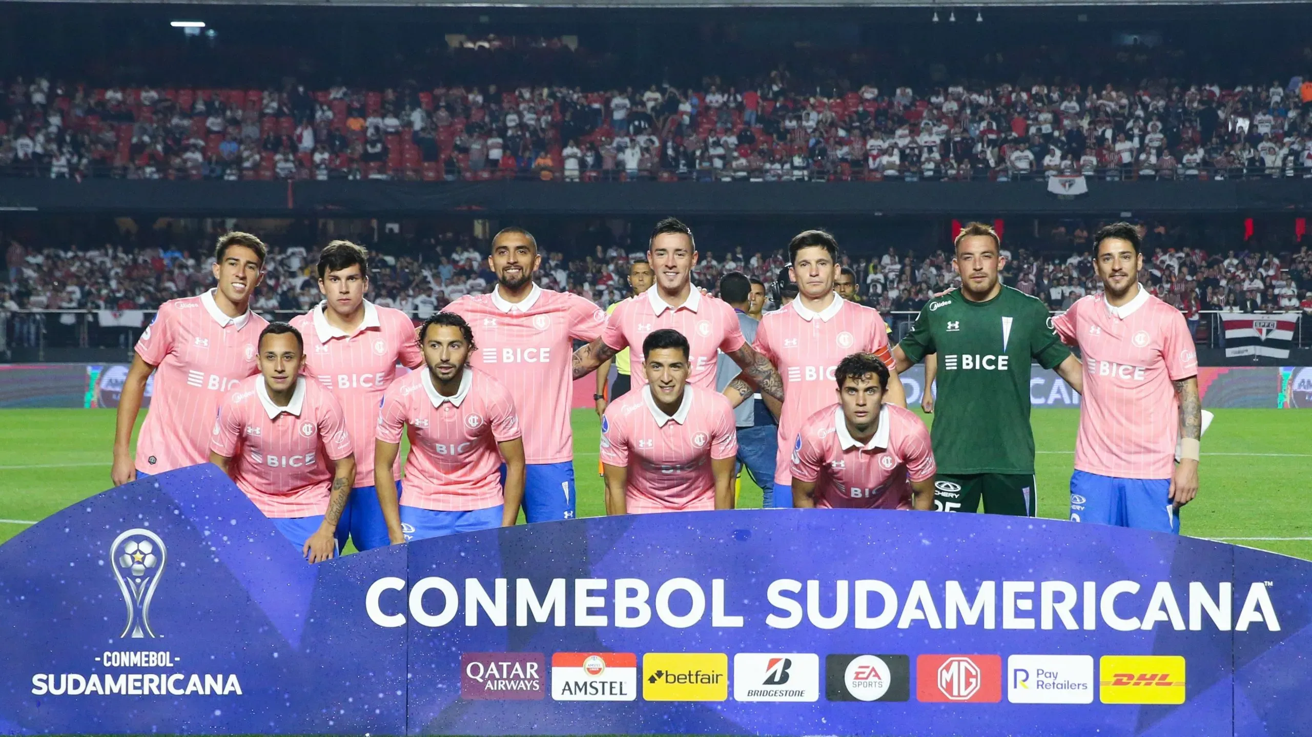 Los titulares de la UC frente a Sao Paulo, Sudamericana 2022.