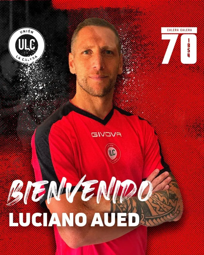 Luciano Aued es el primer refuerzo de Unión La Calera para la temporada 2024. Foto: Comunicaciones U. La Calera.