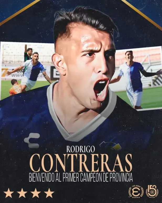 Presentación de Rodrigo Contreras con Everton de Viña. Foto: Comunicaciones Everton.
