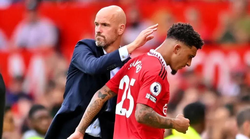 Jadon Sancho quiere dejar en el pasado sus malos días en el Manchester United. | Foto: Getty Images.