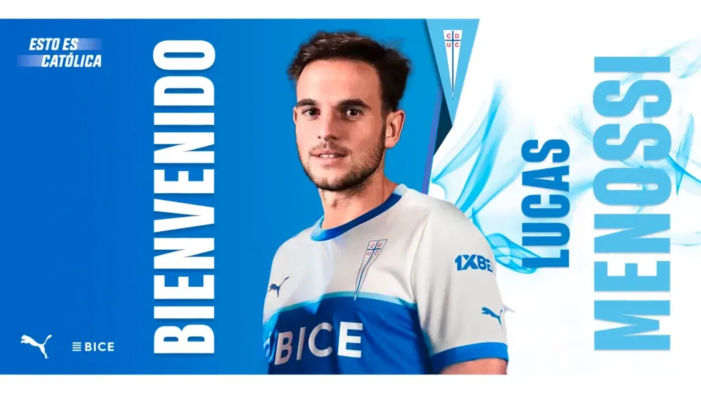 La presentación de Lucas Menossi en la UC llegó este sábado con un original video. | Foto: Cruzados