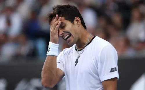 Cristian Garin quedó fuera del Australian Open tras caer en la primera ronda. Foto: Getty Images.