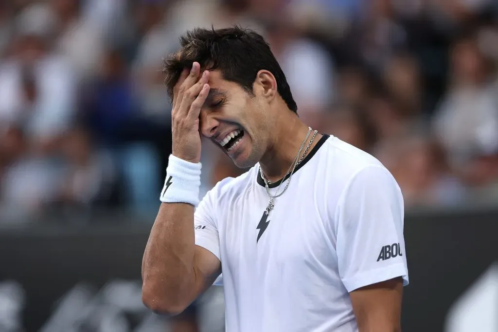 Cristian Garin quedó fuera del Australian Open tras caer en la primera ronda. Foto: Getty Images.