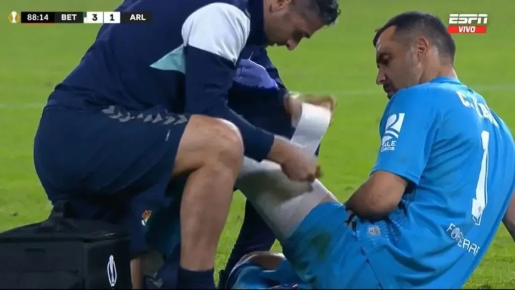 Claudio Bravo se lesionó en la Europa League y lleva dos meses sin jugar. Foto: ESPN.