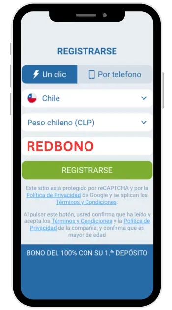 1xbet como insertar codigo