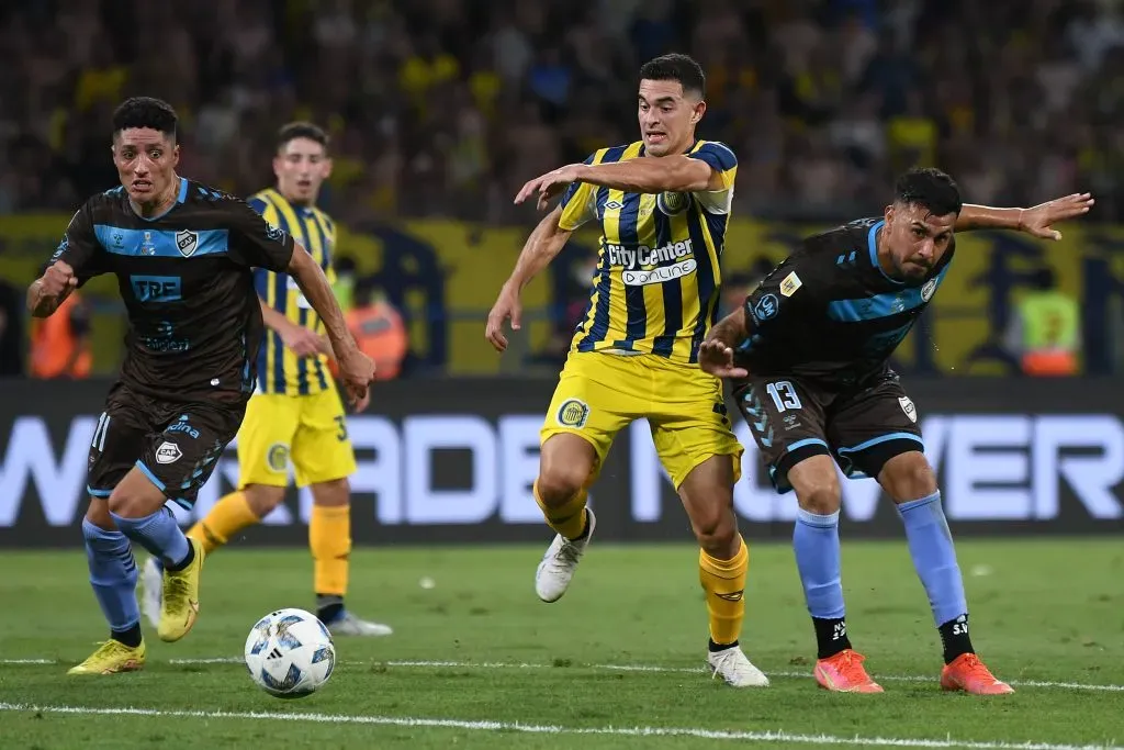 Maximiliano Lovera hizo una gran jugada personal antes de anotarle a Platense en la final de la Copa de la Liga.  (Joaquín Camiletti/Getty Images).