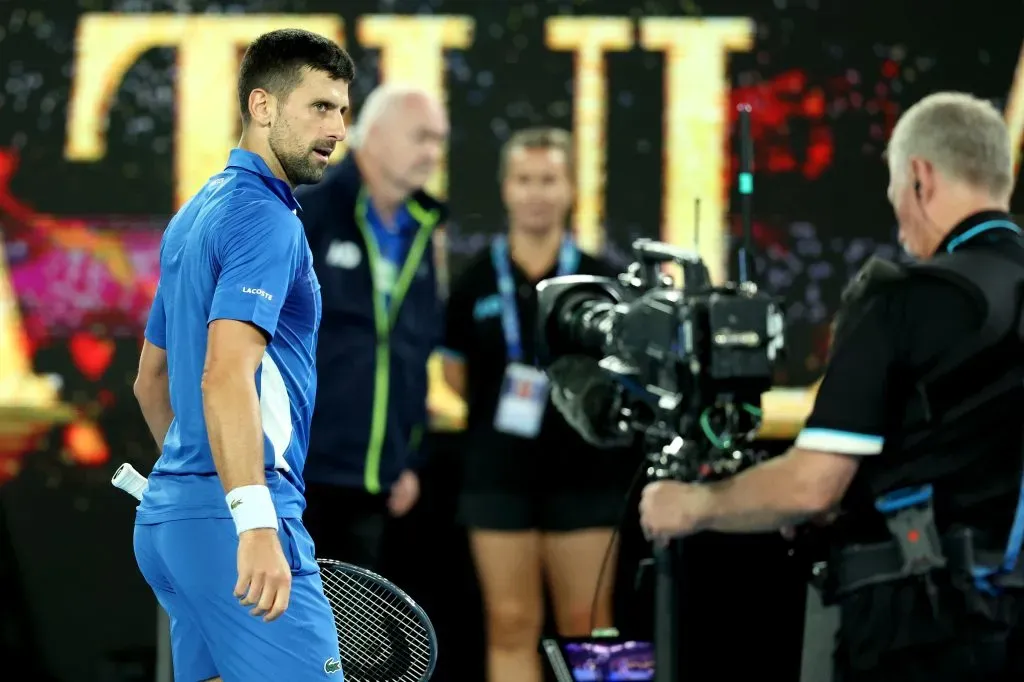 Novak enfrentó a un hincha que le gritó en el Abierto de Australia. | Foto: Daniel Pockett / Getty Images