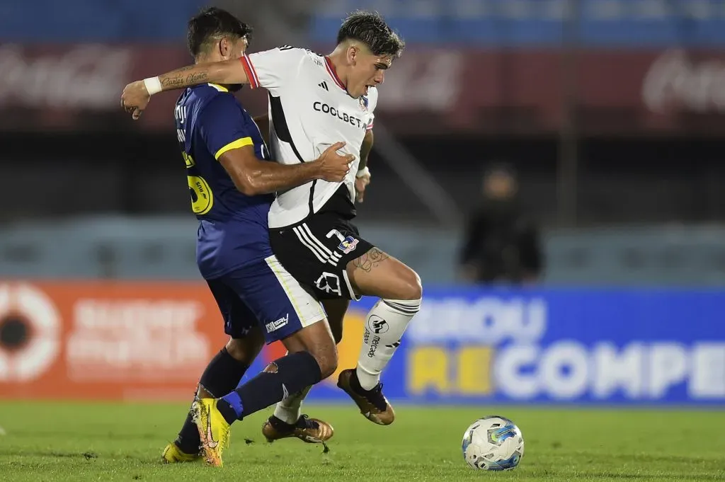 Carlos Palacios fue la gran figura de Colo Colo en el debut de Jorge Almirón. | Foto: Photosport.