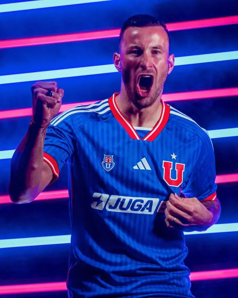 Luciano Pons fue presentado esta semana en los Azules. Imagen: U de chile.
